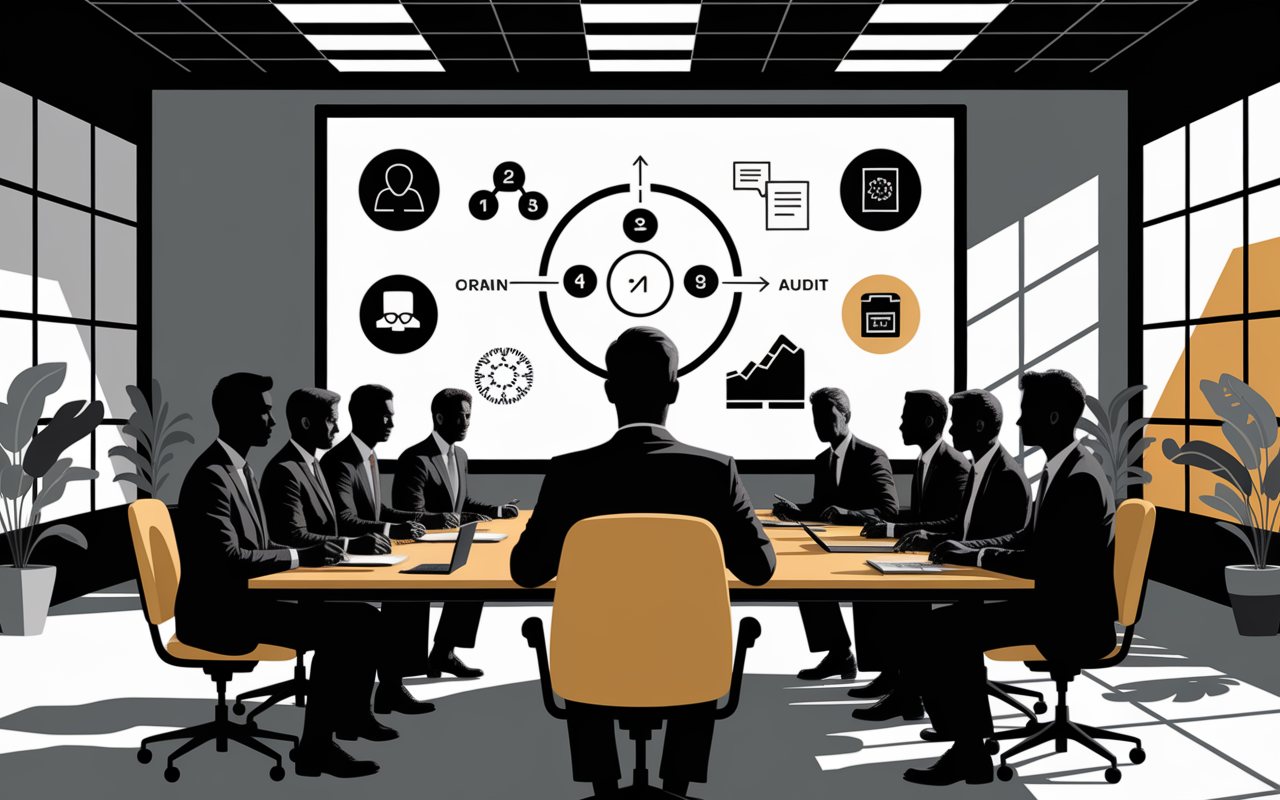 Salle réunion audit workflow agence automatisation
