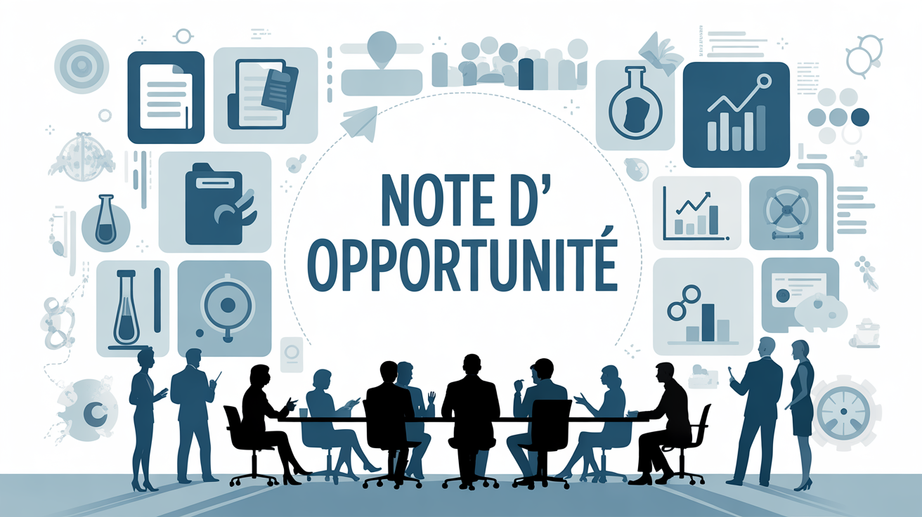 illustration note d opportunite projet dossier graphique