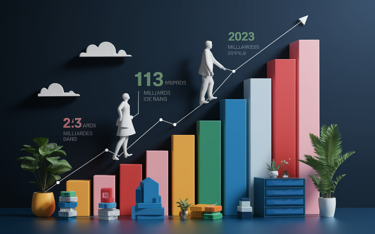 Graphique startup tech chiffres France 2023