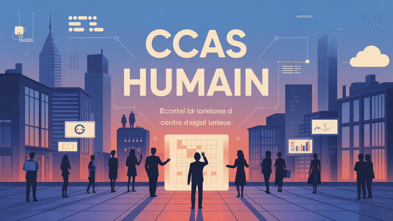 Illustration CCaaS humain europeen ville digital