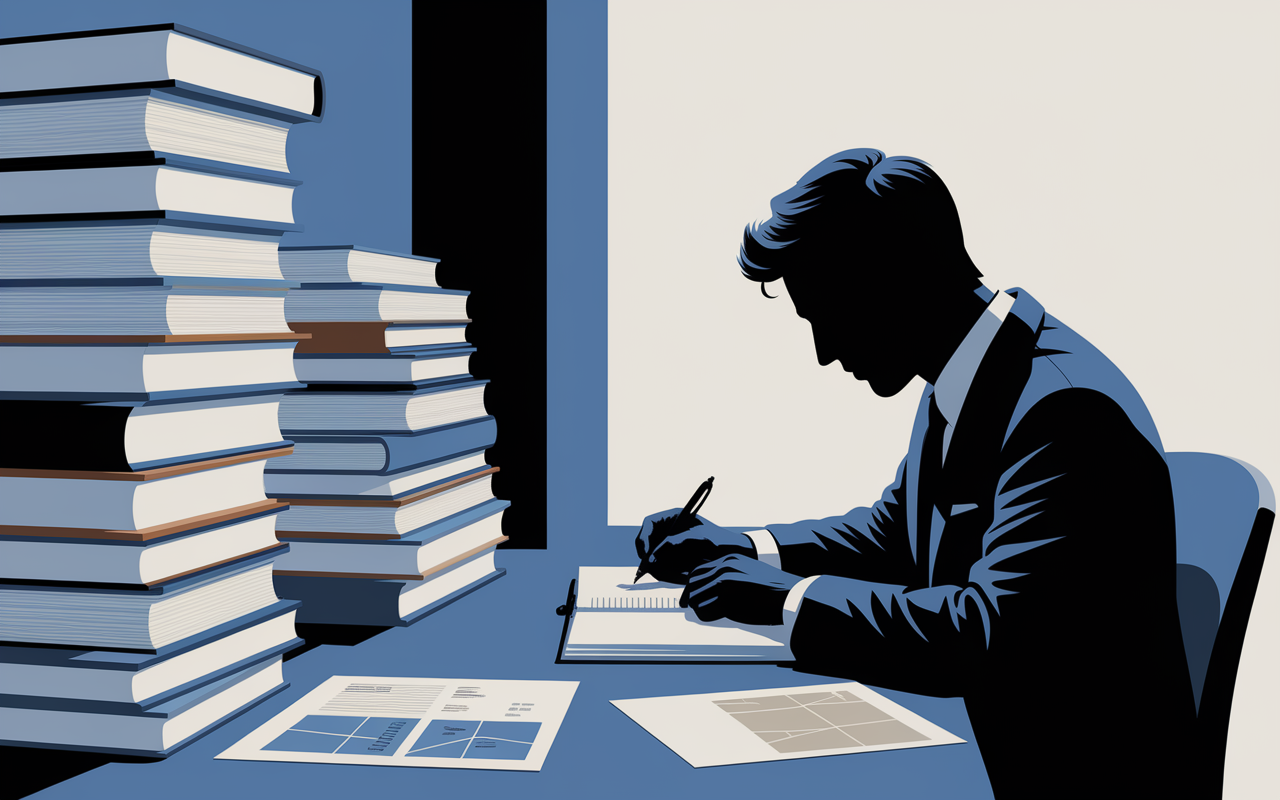 Portrait Christian de Boissieu à son bureau