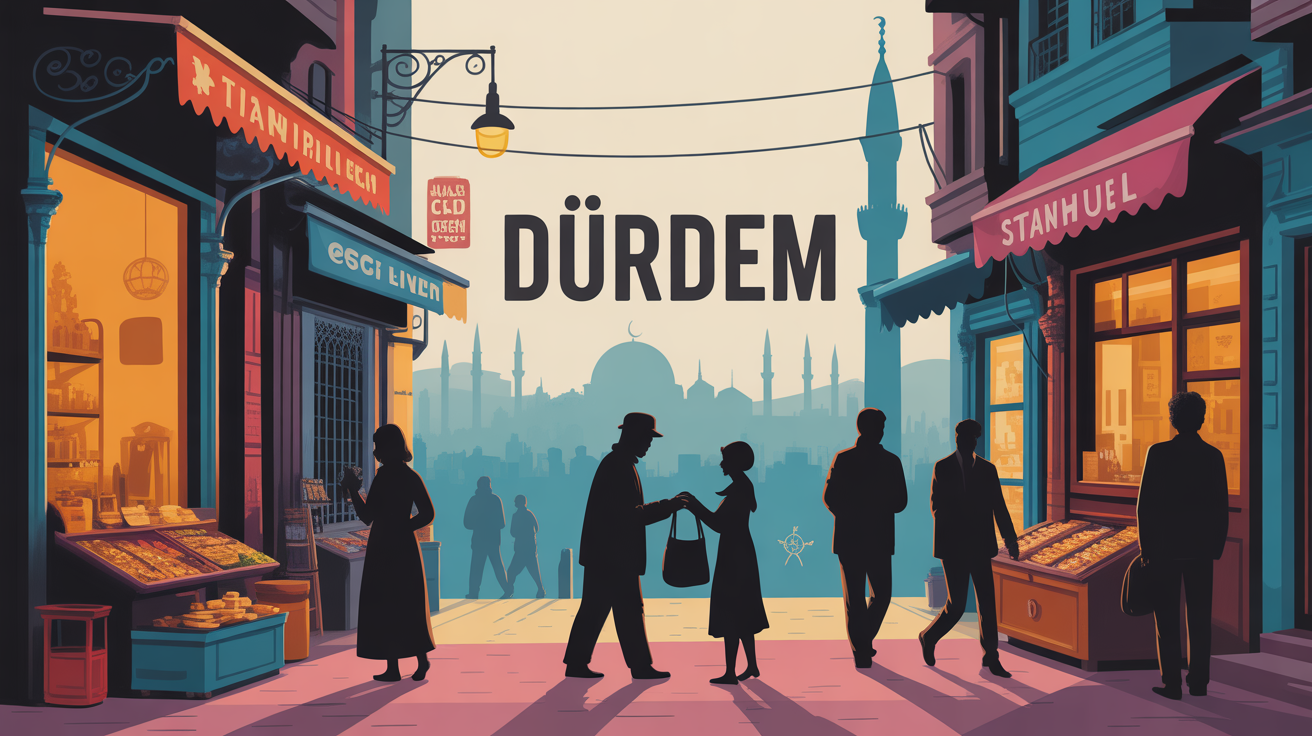 ruelle Istanbul, ambiance chaleureuse, mot durdem