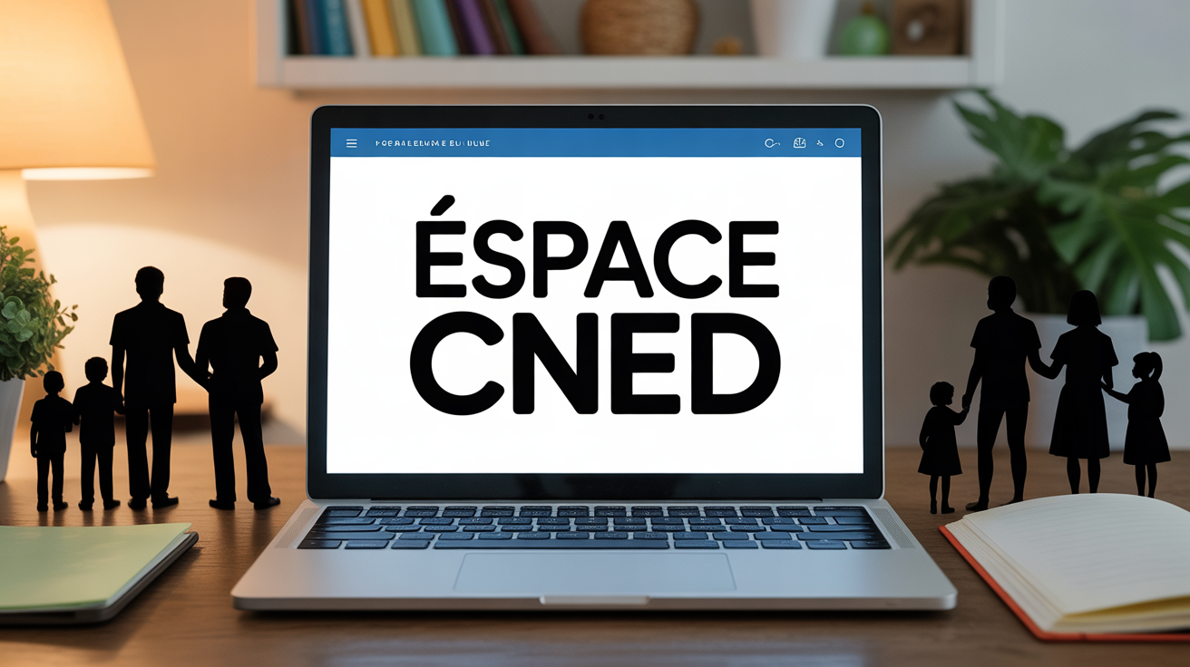 Espace CNED connexion securisee ordinateur famille