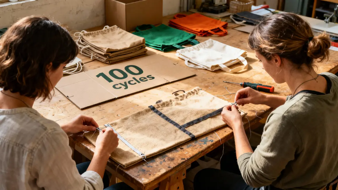 Fabrication colis Boomerang réutilisable matériaux locaux