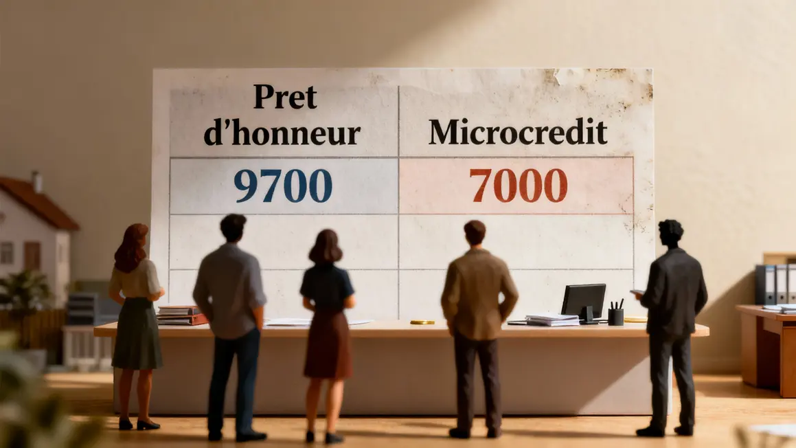 Tableau comparatif pret d honneur microcredit quartier
