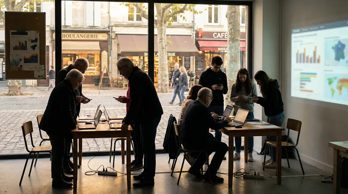bureau quartier marketing digital commercants habitants graphiques