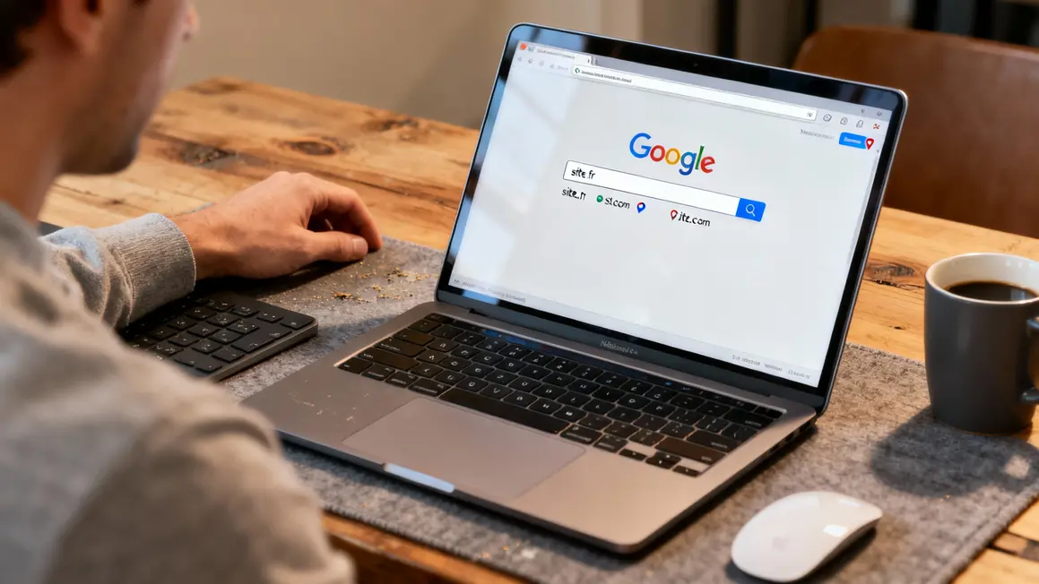 Barre recherche site .fr versus .com SEO