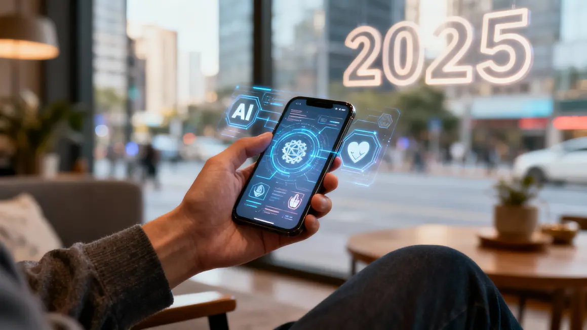 Smartphone startup application IA blockchain 2025