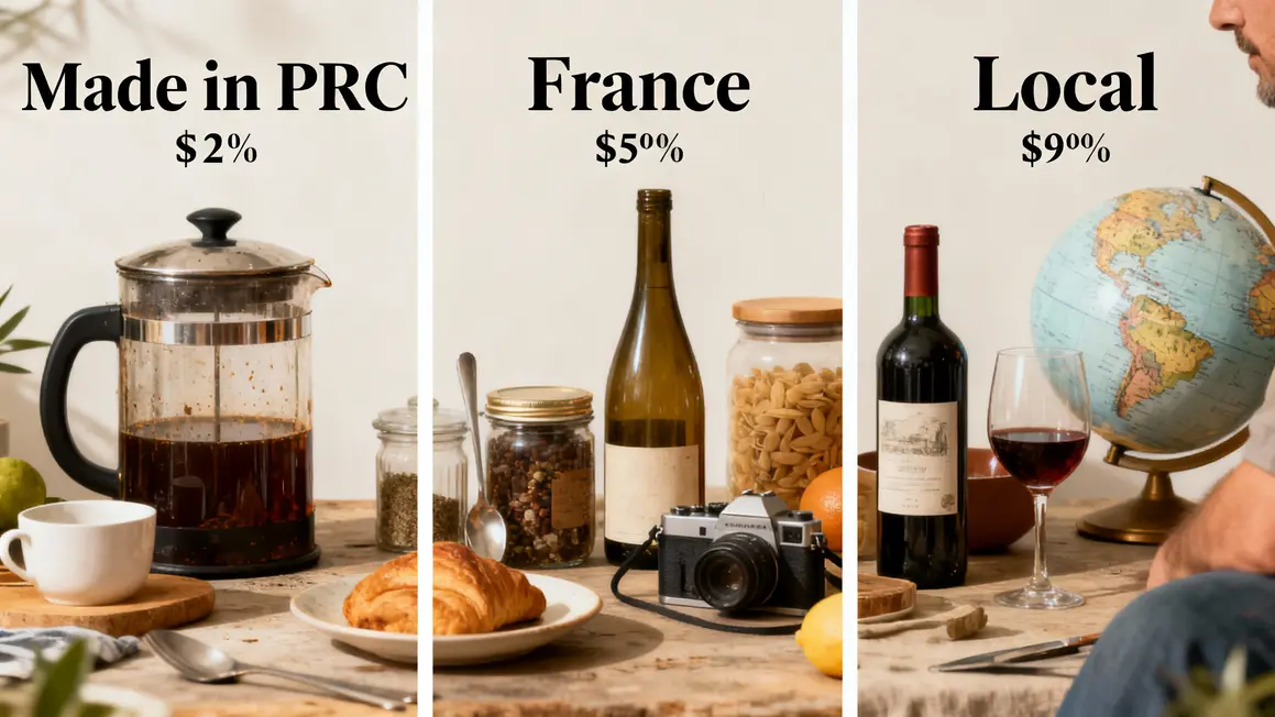 Comparatif objets courants Made in PRC et local