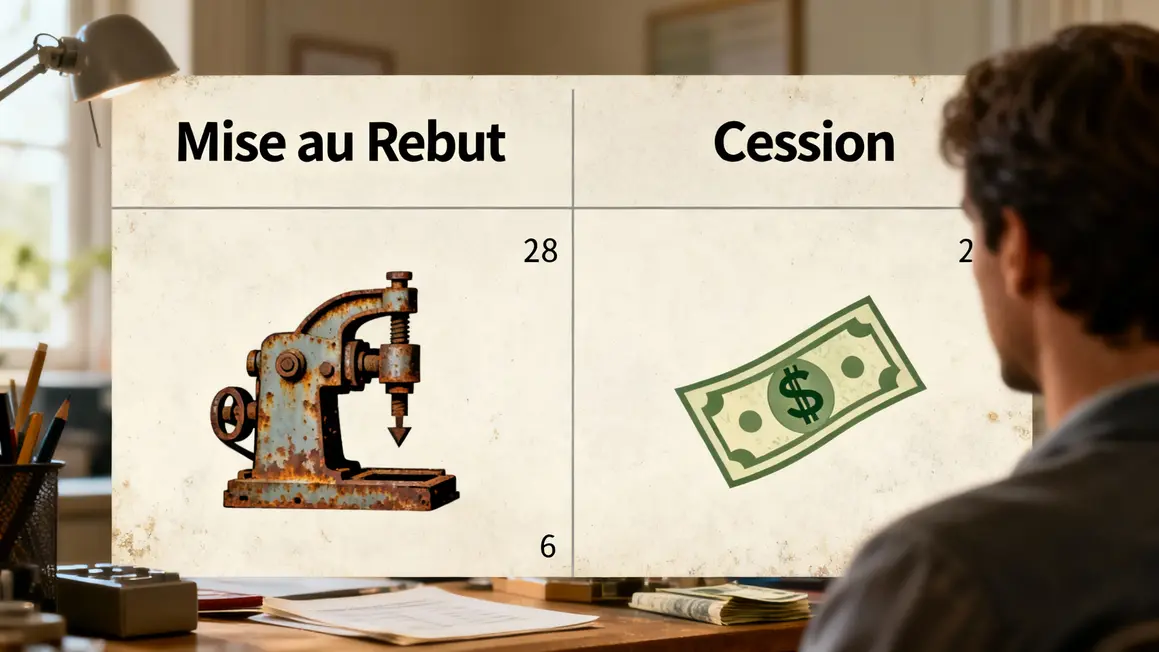 tableau differences mise au rebut cession comptabilite