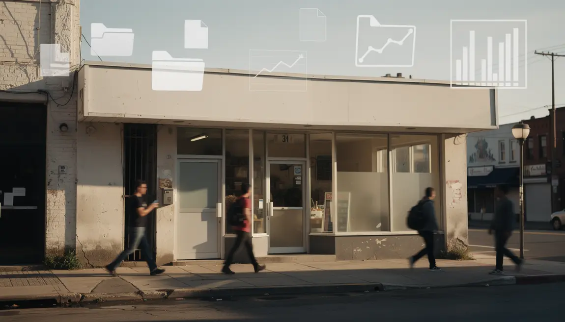 data validation manager devant commerce local