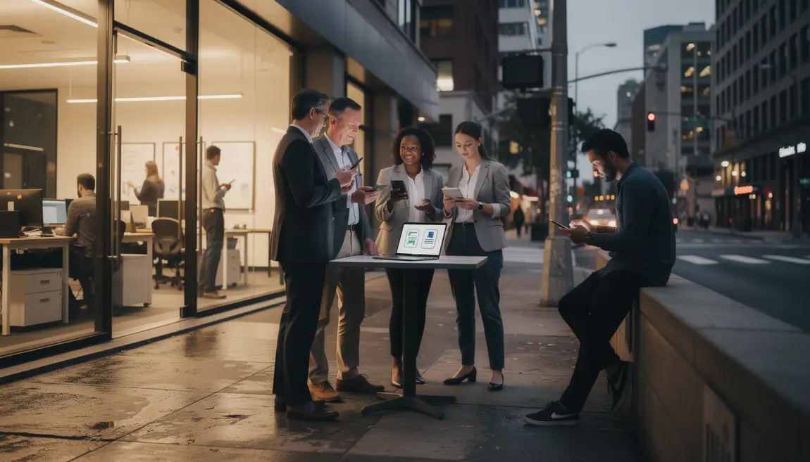 collaborateurs utilisent mon portail securitas sur mobile et ordinateur