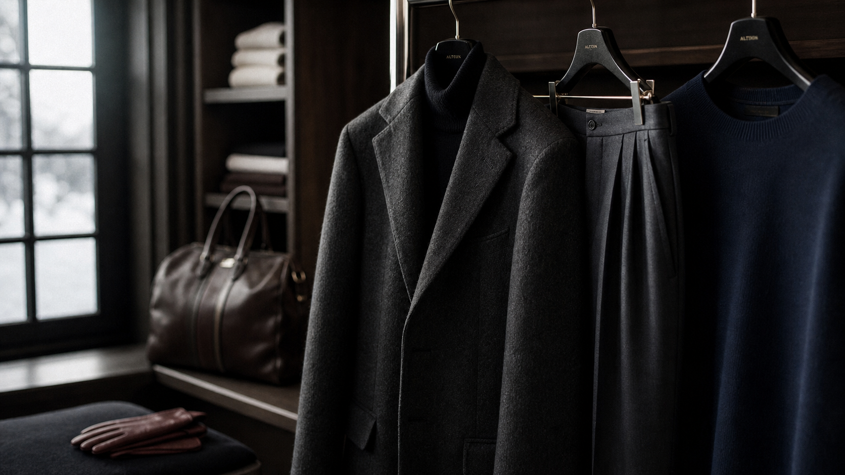 Couleurs mode hiver 2025 : vestiaire avec manteau anthracite, bleu nuit, bordeaux et crème