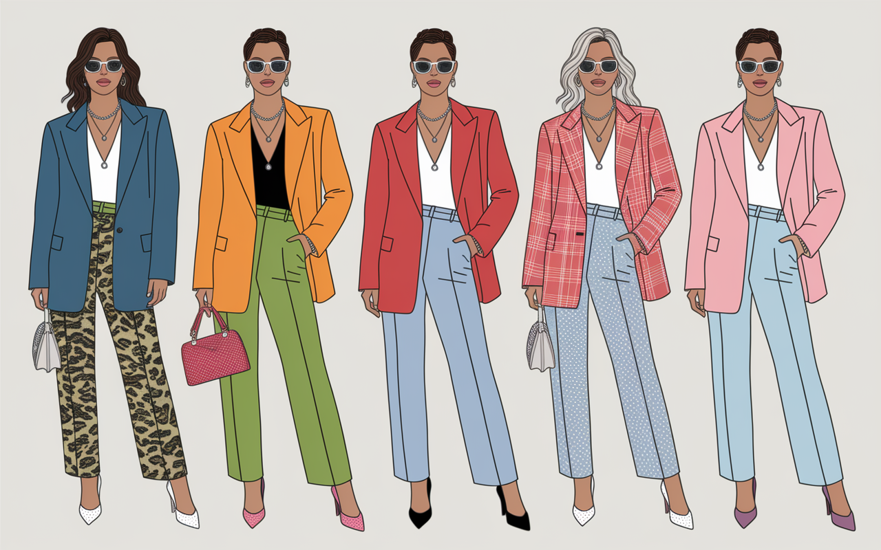 Styles tendance mode 2025 blazers oversize et accessoires statement