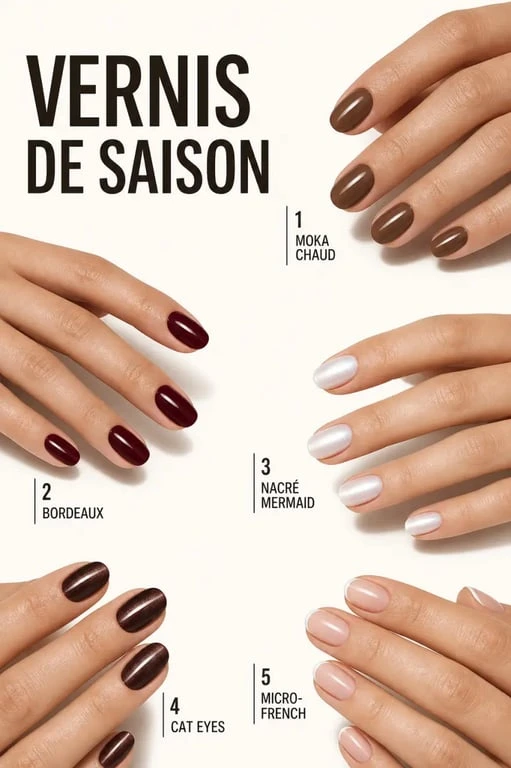 Tendance vernis à ongles : aperçu éditorial des couleurs et effets phares de la saison